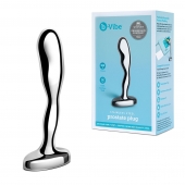 Стальной стимулятор простаты Stainless Steel Prostate Plug - 11,5 см. - b-Vibe - в Белгороде купить с доставкой