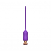 Фиолетовый тонкий стимулятор Nipple Vibrator - 23 см. - I-MOON - купить с доставкой в Белгороде