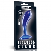 Синяя анальная втулка Flawless Clear Prostate Plug 6.0 - 15 см. - Lovetoy - в Белгороде купить с доставкой