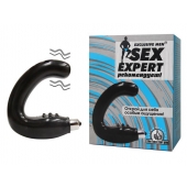 Чёрный массажёр простаты серии Sex Expert - Sex Expert - в Белгороде купить с доставкой