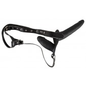 Женский страпон с вагинальной пробкой - 15 см. - Orion - купить с доставкой в Белгороде