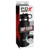 Черный мастурбатор в виде бутылки Fap Flask - Pipedream - в Белгороде купить с доставкой