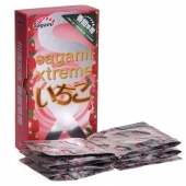 Презервативы Sagami Xtreme Strawberry c ароматом клубники - 10 шт. - Sagami - купить с доставкой в Белгороде