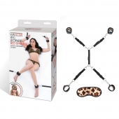 Леопардовая фиксация на матрас для рук и ног Classic Bedspreader - Lux Fetish - купить с доставкой в Белгороде