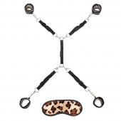 Леопардовая фиксация на матрас для рук и ног Classic Bedspreader - Lux Fetish - купить с доставкой в Белгороде