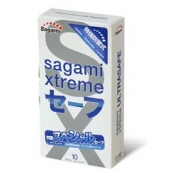 Презервативы Sagami Xtreme Ultrasafe с двойным количеством смазки - 10 шт. - Sagami - купить с доставкой в Белгороде