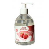 Лубрикант на водной основе Love Protection Raspberry с ароматом малины - 300 мл. - Lola Games - купить с доставкой в Белгороде