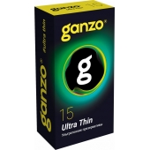 Прозрачные ультратонкие презервативы Ganzo Ultra thin - 15 шт. - Ganzo - купить с доставкой в Белгороде