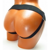 Трусики для страпона коричневого цвета - БДСМ Арсенал - купить с доставкой в Белгороде