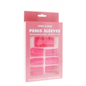 Набор из 7 розовых насадок на пенис ONE-A-DAY PENIS SLEEVES PINK - Seven Creations - в Белгороде купить с доставкой