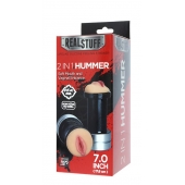 Двусторонний мастурбатор REALSTUFF 2 IN 1 HUMMER MOUTH   VAGINA - ротик и вагина - Dream Toys - в Белгороде купить с доставкой