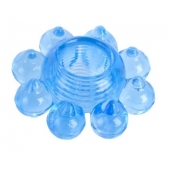 Голубая гелевая насадка-цветок - Toyfa Basic - в Белгороде купить с доставкой