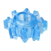 Голубая гелевая насадка-звезда - Toyfa Basic - в Белгороде купить с доставкой