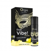 Съедобный жидкий вибратор Dual Vibe! со вкусом лимонного джина с тоником - 15 мл. - ORGIE - купить с доставкой в Белгороде