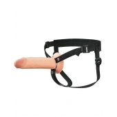 Полый страпон на ремнях 8’’ Hollow Silicone Strap-on - Pipedream - купить с доставкой в Белгороде