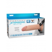 Полый страпон на ремнях 6’’ Hollow Silicone Strap-on - Pipedream - купить с доставкой в Белгороде