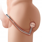 Кольцо на пенис с анальным стимулятором Stainless Steel Anal Hook   Cock Ring - BlueLine - в Белгороде купить с доставкой