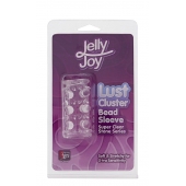 Прозрачная насадка на пенис с шипами и бугорками JELLY JOY LUST CLUSTER CLEAR - Dream Toys - в Белгороде купить с доставкой