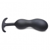 Черный массажер простаты с утяжелителями Premium Silicone Weighted Prostate Plug XL - 20,8 см. - XR Brands - в Белгороде купить с доставкой