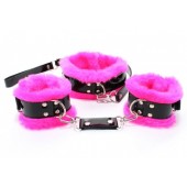 Набор с розовым мехом BDSM Light - БДСМ Арсенал - купить с доставкой в Белгороде