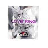 Прозрачное виброкольцо с двумя вибропульками - Toyfa Basic - в Белгороде купить с доставкой