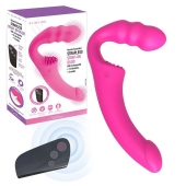 Розовый безремневой страпон Straples Strap-On Dildo - Erokay - купить с доставкой в Белгороде