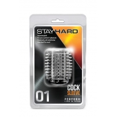 Прозрачная насадка с шипами STAY HARD COCK SLEEVE 01 CLEAR - Blush Novelties - в Белгороде купить с доставкой