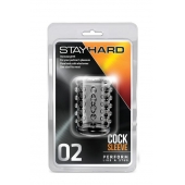 Прозрачная насадка на пенис с шишечками STAY HARD COCK SLEEVE 02 CLEAR - Blush Novelties - в Белгороде купить с доставкой
