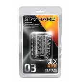 Прозрачная насадка с шипами и шишечками STAY HARD COCK SLEEVE 03 CLEAR - Blush Novelties - в Белгороде купить с доставкой