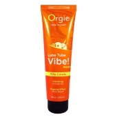 Гель с эффектом вибрации Lube Tube Vibe Medium Pina Colada - 100 мл. - ORGIE - купить с доставкой в Белгороде