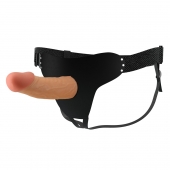 Телесный полый мужской страпон Stark - 17,5 см. - Baile - купить с доставкой в Белгороде