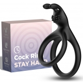 Черное эрекционное кольцо с подхватом мошонки - Boys of Toys - в Белгороде купить с доставкой