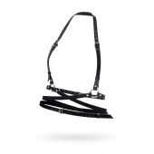 Черная кожаная портупея «Осанка» - Pecado - купить с доставкой в Белгороде