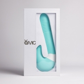 Бирюзовый вибростимулятор зоны G 2-в-1 - Youvic