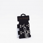 Черные кожаные оковы с регулируемыми ремешками - Crazy Handmade - купить с доставкой в Белгороде