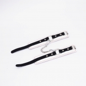 Бело-красные кожаные оковы - Crazy Handmade - купить с доставкой в Белгороде