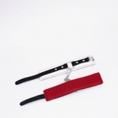 Бело-красные кожаные оковы - Crazy Handmade - купить с доставкой в Белгороде