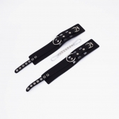 Черные кожаные оковы Sex - Crazy Handmade - купить с доставкой в Белгороде