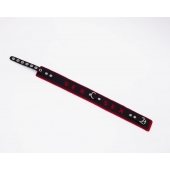 Черно-красный ошейник Sex - Crazy Handmade - купить с доставкой в Белгороде