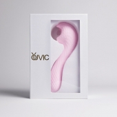 Розовый вибромассажёр с деликатными токами - Youvic - купить с доставкой в Белгороде