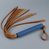 Плеть с джинсовой ручкой «Дикий Запад» - 60 см. - Sitabella - купить с доставкой в Белгороде