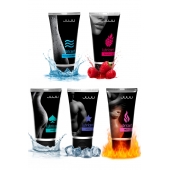 Набор из 5 лубрикантов JUJU (увлажняющий, Hot+, Long, Anal, малина) - JuJu - купить с доставкой в Белгороде