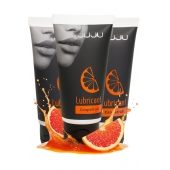 Набор из 3 съедобных лубрикантов JUJU со вкусом грейпфрута - JuJu - купить с доставкой в Белгороде