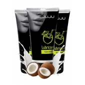 Набор из 3 съедобных лубрикантов JUJU со вкусом кокоса - JuJu - купить с доставкой в Белгороде