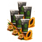 Набор из 5 съедобных лубрикантов JUJU со вкусом тропических фруктов - JuJu - купить с доставкой в Белгороде