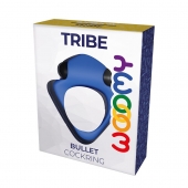 Синее эрекционное кольцо Wooomy Tribeс с вибрацией - Adrien Lastic - в Белгороде купить с доставкой