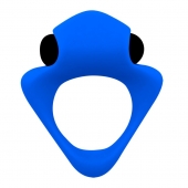 Синее эрекционное кольцо Wooomy Tribeс с вибрацией - Adrien Lastic - в Белгороде купить с доставкой