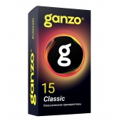 Классические презервативы с обильной смазкой Ganzo Classic - 15 шт. - Ganzo - купить с доставкой в Белгороде