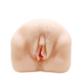 Телесный мастурбатор-вагина с оволосением и вибрацией - Baile - в Белгороде купить с доставкой