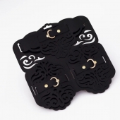 Фигурный набор для БДСМ-игр с узорами и золотистой фурнитурой - Crazy Handmade - купить с доставкой в Белгороде